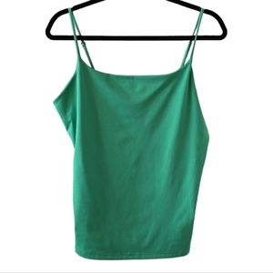 NINE WEST WOMEN'S GREEN CAMI WITH ADJUSTABLE SPAGHETTI STRAPS SIZE XL